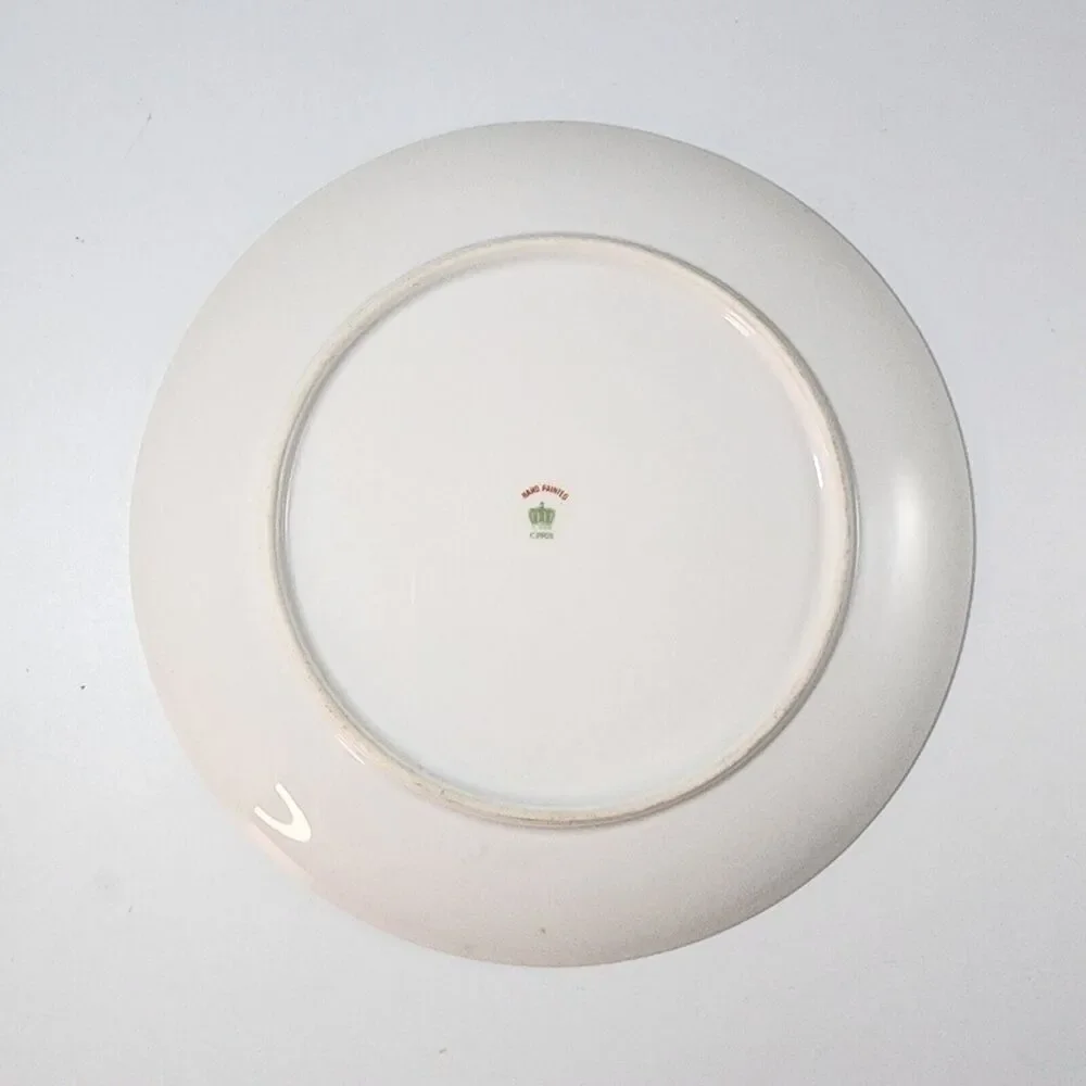 Vintage Hand Painted Nippon Yellow Floral Plate 9